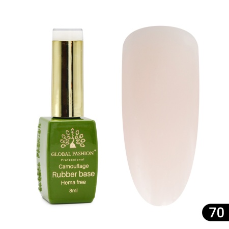 Bază de unghii Camouflage, fără Hema, 8 ml 70 - Free TPO