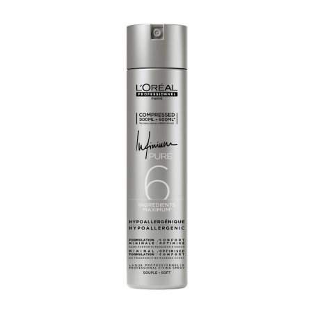 Fixativ Profesional L’Oréal Professionnel Infinium Pure Soft 300ml– Fixare Flexibilă și Strălucire Naturală - Img 1