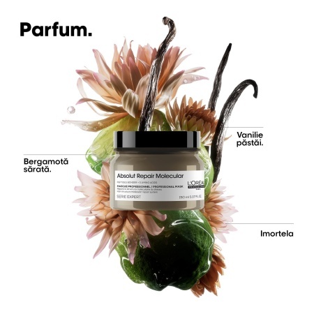 L’Oréal Professionnel Absolut Repair Molecular – Mască concentrată pentru păr deteriorat, cu 5 aminoacizi & peptide, 150ml - Img 8