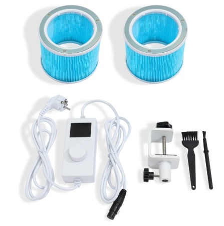 Lampa cu Aspirator Manichiura Tip Clopot 41W - Roti Mobile plus Prindere de Masa - Img 2
