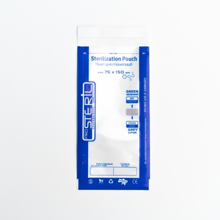 Pungi sterilizare pupinel/autoclav din hârtie+plastic Pro Steril 75x150mm set 100 buc. - Img 2