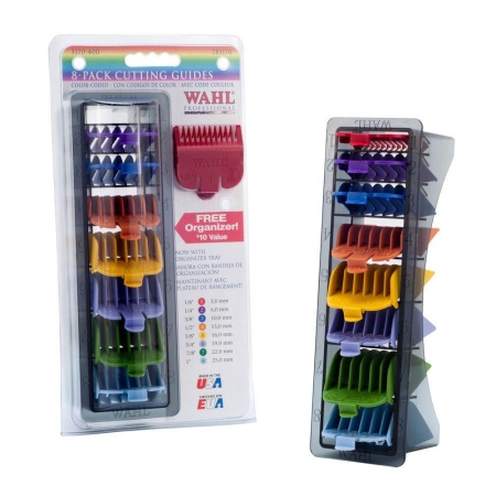 Set Gratare / Inaltatoare colorate pentru masini de tuns Wahl originale 3mm-25mm - Img 1