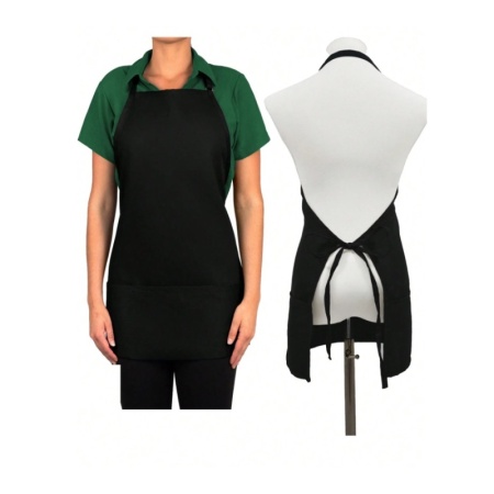 Sort Frizerie/ Coafor cu Buzunare, Black - 51459910 - Img 2