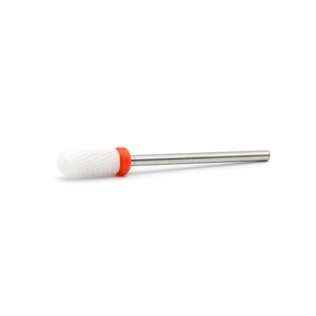 Bit Cap Freza Unghii Ceramica, Rosu(Fin), Pauco - F 3/32 Barrel Ball (F) - Img 4