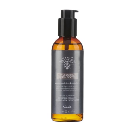 Booster Cu Proteine Pentru Păr Nook Magic Argan Oil Wonderful Protein Booster – Reconstrucția Totală a Părului, 200ml