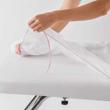 Cearceaf de Unica Folosinta cu Elastic Roial Alb 1 buc - Img 2