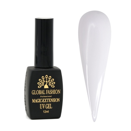 Gel UV pentru constructie, Magic Extension 12 ml, alb 02 - TPO Free - Img 1