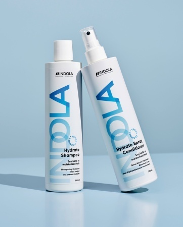 INDOLA Hydrate Spray Conditioner – Balsam Leave-in Hidratant cu Acid Hialuronic și Pantenol pentru Păr Uscat și Fragil 300ml - Img 3