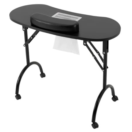 Masa Manichiura Olivia Pliabila cu Roti si Aspirator - 90x40x72.5cm + Cadou 2x Saci Rezerva Aspirator 9001