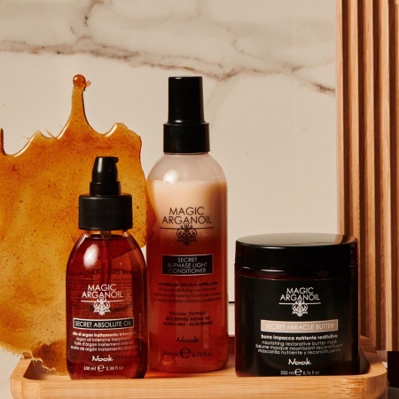 Mască Restructurantă pentru Părul Deteriorat, cu Unt de Argan și 91% Ingrediente Naturale, Nook Magic ArganOil Secret - Img 4
