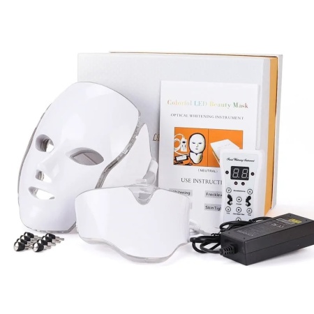 Masca Terapie Fotodinamica Led Faciala cu 7 Culori, pentru Fata si Gat - Img 4