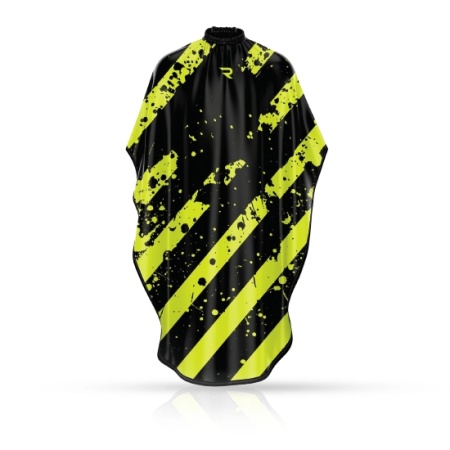 Pelerina coafor/frizerie - ROVRA - Splash - Verde/Negru