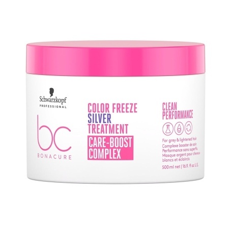 Schwarzkopf Professional Bonacure Color Freeze Silver Treatment 500ml – Mască Profesională Anti-Galben pentru Păr Blond, Gri sau Alb, cu Tehnologie pH 4.5 și Fixare Intensă a Culorii - Img 1