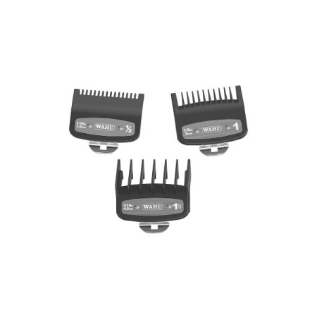 Set 3 Gratare intermediare Wahl Premium originale pentru masini de tuns 1.5mm 3mm 4.5mm - Img 2