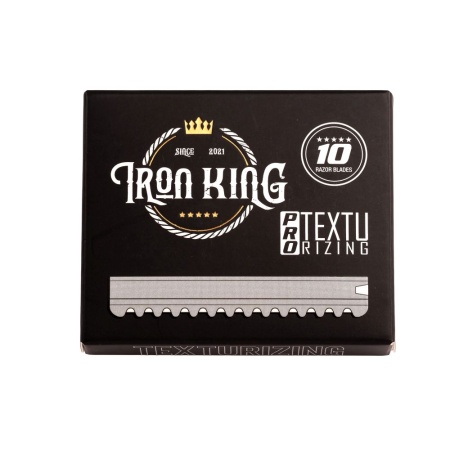 Set lame pentru brici de texturat Iron King 10 buc - Img 2