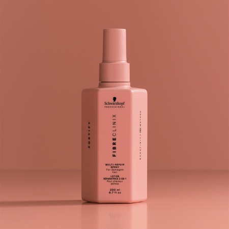 Spray Reparator Leave-In Cu Protecție Termică Schwarzkopf Professional Bonacure Fibre Clinix Fortify Multi Repair 200ml - Img 5