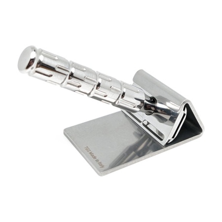 Suport pentru aparat de ras clasic The Goodfellas’ Smile Stand for safety razor stainless steel