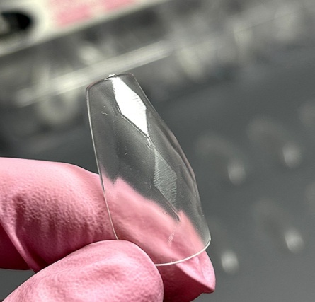 Tipsuri de gel „Diamante 3D”, Pătrat Conic, 05, 120 buc, 12 Dimensiuni - Img 2