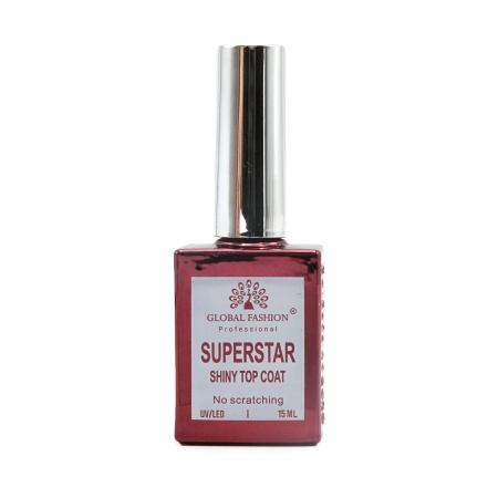 Top pentru unghii Superstar Shiny, 15 ml - Img 1