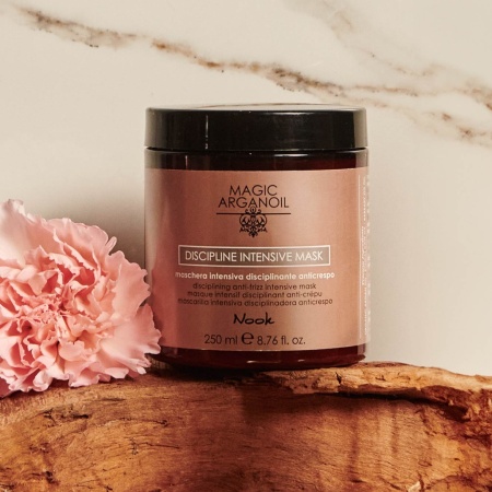 Mască Anti-Frizz pentru Păr Gros și Rebel, cu Formulă Disciplinantă și Ulei de Argan, Nook Magic ArganOil Discipline - Img 2