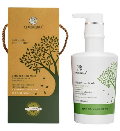 Masca Xiaomoxuan M2 - Colagen Hair Mask 550 ml - Restaureaza, Hidrateaza si Stimuleaza Cresterea Parului - Img 2
