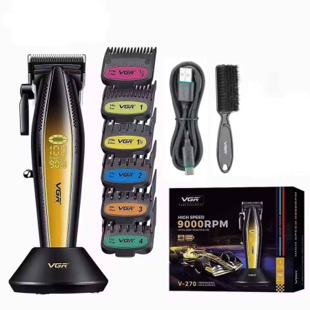Masina de tuns VGR V-270 Clipper 9000 RPM Gold cordless - Img 2