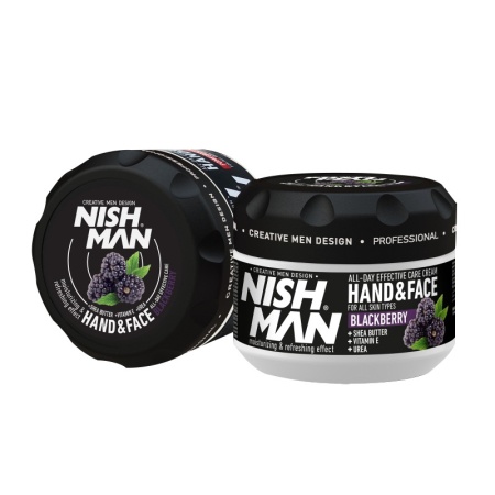 NISH MAN - Crema de maini si fata - Blackberry - 300 ml