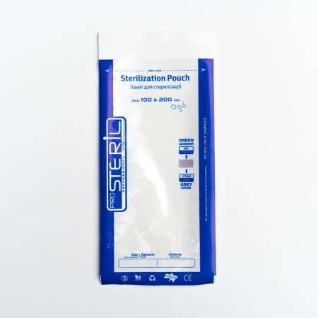 Pungi sterilizare pupinel/autoclav hârtie+plastic Pro Steril 100x200mm set 100 buc. - Img 2