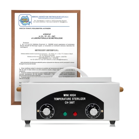 Pupinel Calibrat, Sterilizator Profesional 300W, CH-360T, Acte DSP Incluse