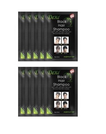 Sampon colorant Dexe Black Hair Shampoo 10x 25ml - Img 2