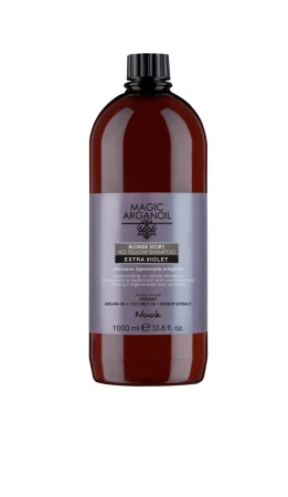 Șampon Extra Violet pentru Neutralizarea Reflexiilor Galbene, Ideal pentru Părul Blond, Nook Magic Arganoil Blonde Story - Img 2