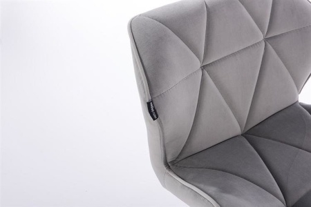 Scaun Catifea Velur Gri , Reglabil pe Inaltime HR111N - Img 3