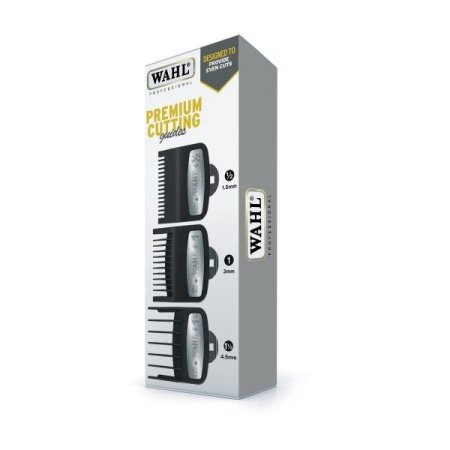 Set 3 Gratare intermediare Wahl Premium originale pentru masini de tuns 1.5mm 3mm 4.5mm - Img 3