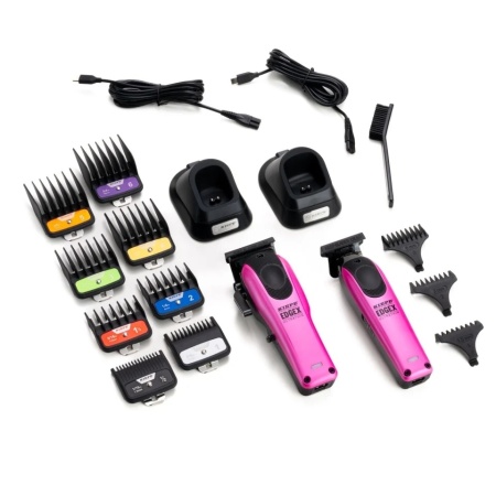 Set combo Kiepe Edgex Pink Masina de tuns si Masina de contur fara fir - Img 2