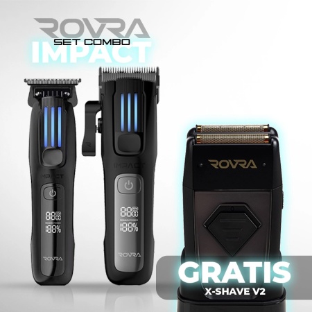 Set Combo Rovra - Masina de Tuns IMPACT + Masina de Contur - IMPACT + SHAVER V2 - Img 2