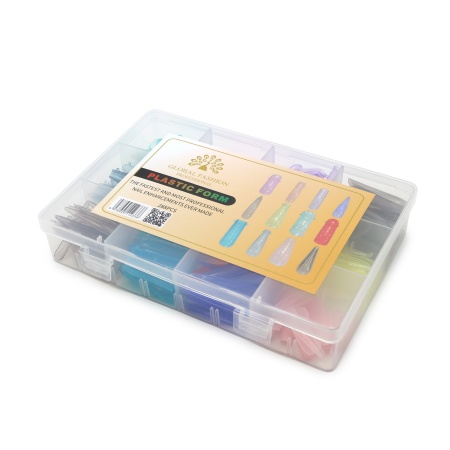 Set Extensie, Tipsuri Reutilizabile 12 tipuri, 288 buc, Colorate
