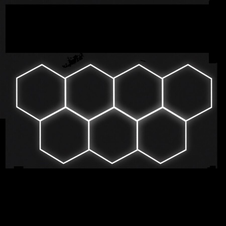 Sistem de iluminat HoneyComb 7 Hexagoane Luminoase LED 248W 3357X1710mm