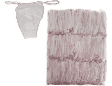 Tanga de unica folosinta pentru femei Roial Alb 100buc - Img 2