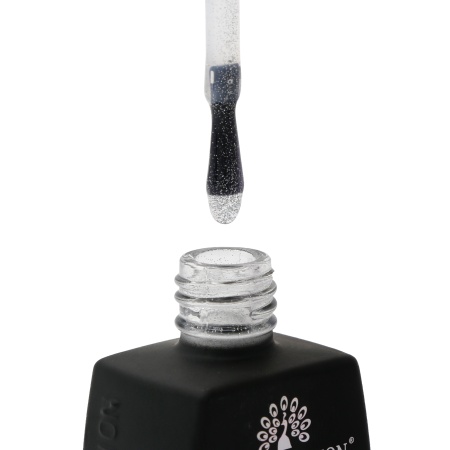 Top Coat reflectorizant Disco Silver pentru unghii, fara strat de dispersie, argintiu, 12ml - TPO Free - Img 4