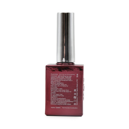 Top pentru unghii Superstar Shiny, 15 ml - Img 2