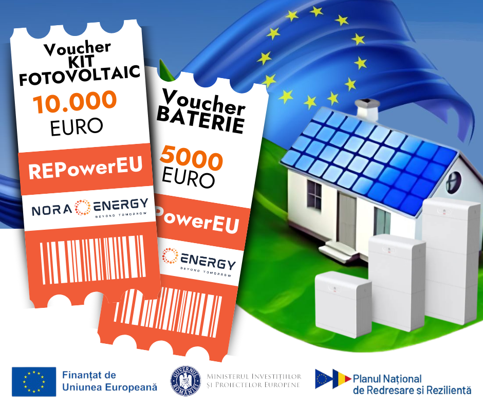 Obține Voucherul in valoare de 5000 Euro sau 10000 Euro  prin programul REPowerEU!