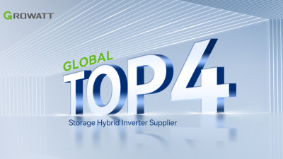 Growatt s-a clasat printre primii 4 furnizori mondiali de invertoare hibride de stocare în 2023