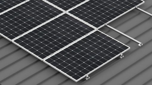 Hamis laprögzítő rendszer 12 (2x6) panelhez függőlegesen