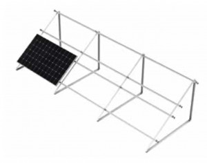 Flat roof or ground fixing system for 10 (2x5) panels in horizontal plane - Img 3