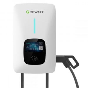 Statie incarcare pentru masini electrice, THOR 11AS-P-V1 (11KW). Trifazat cu cablu de alimentare de 5m, Smart EV Charger (WIFI,LCD,RFID,*1Card) Plug - Img 1