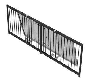 Balcony structure set, panel assembly with a 15 degree deviation from the balustrade plane - Img 2