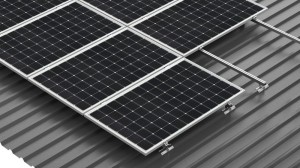 Trapézlemezes laprögzítő rendszer 10 (2x5) függőleges panelhez - Img 1
