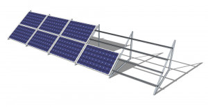 Flat roof or ground fixing system for 10 (2x5) panels in horizontal plane - Img 2