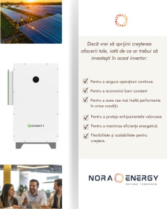 Growatt Inverter HIBRID WIT 75K-HU (75kW) 3 fázisú - Img 5