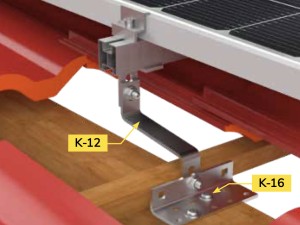 Ceramic tile fixing system for 24 (2x12) panels in vertical plane - Img 5